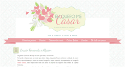 Desktop Screenshot of euqueromecasar.com